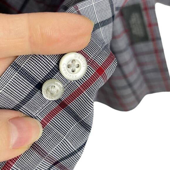 Daniel Cremieux Size 2XT Blue Striped Long Sleeve Button Down Dress Shirt - Picture 10 of 12